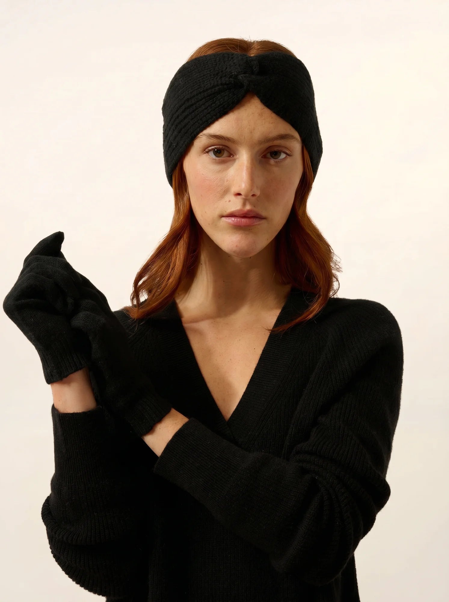 YANN gants 4 fils noir
