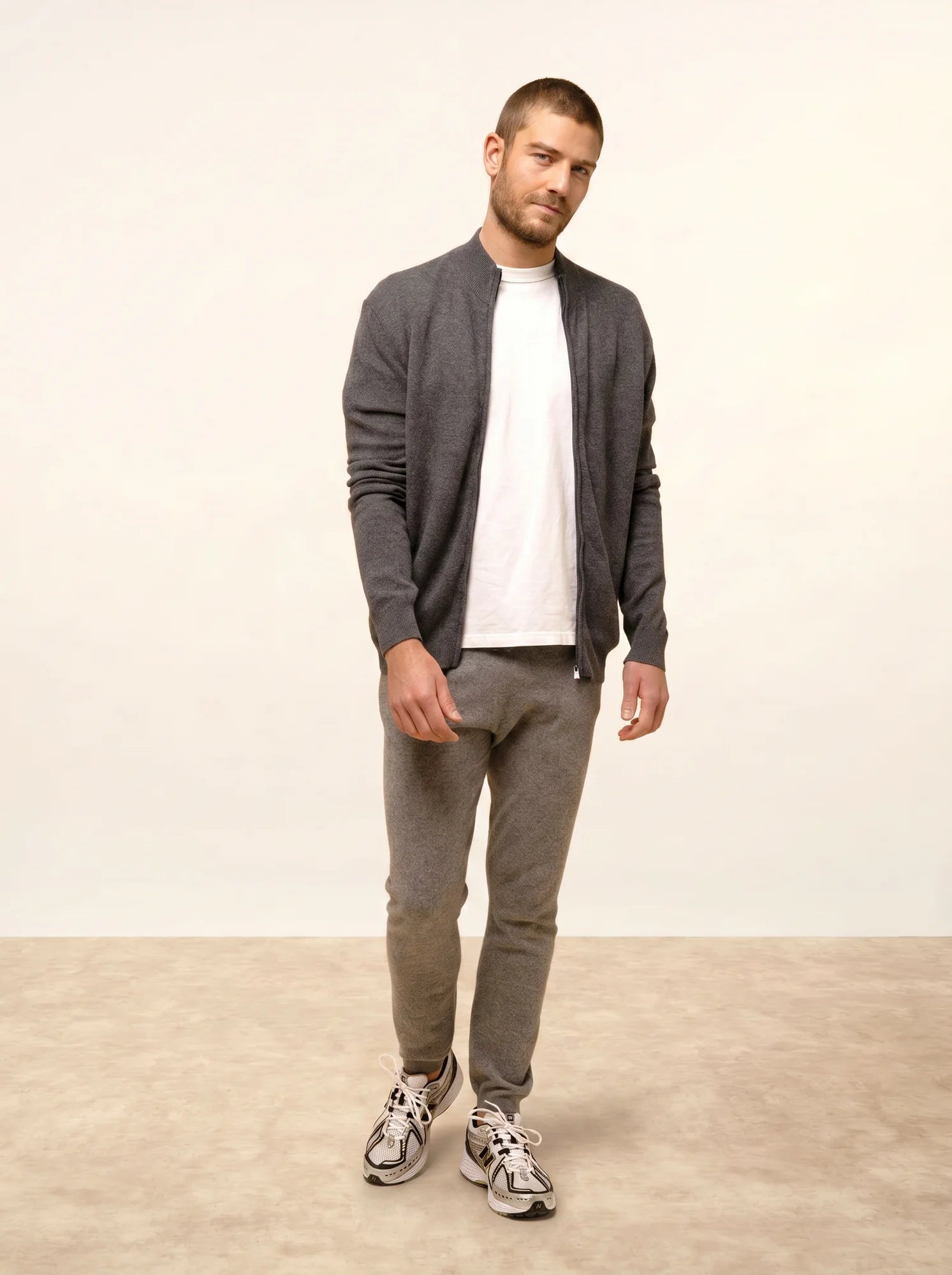 GARETH jogginghose flanelle meliert