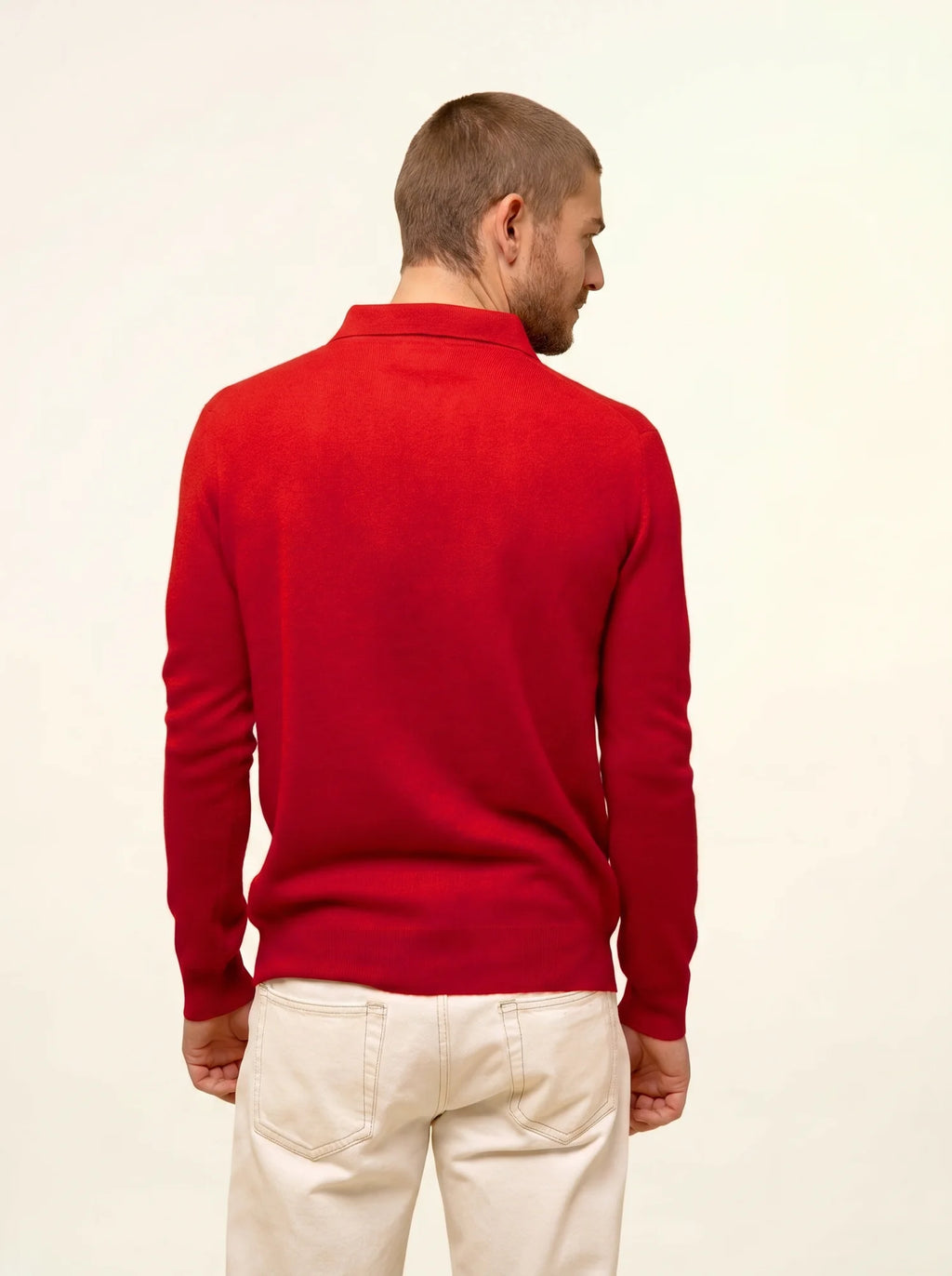 DOUGLAS poloshirt langarm rot