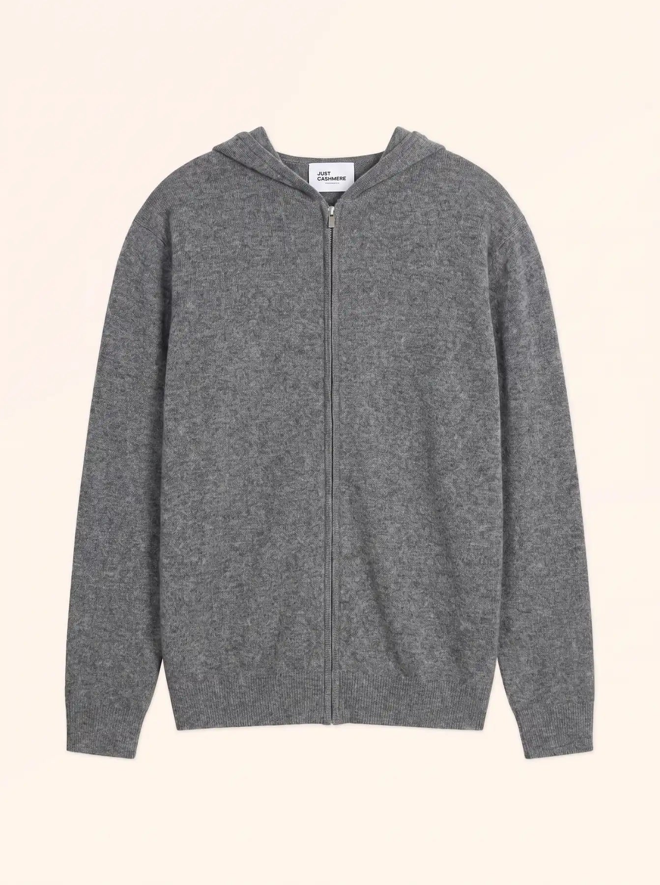 ELLIOT gilet zippé capuche flanelle chiné