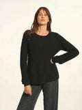 NETHY pullover u-boot-ausschnitt schwarz