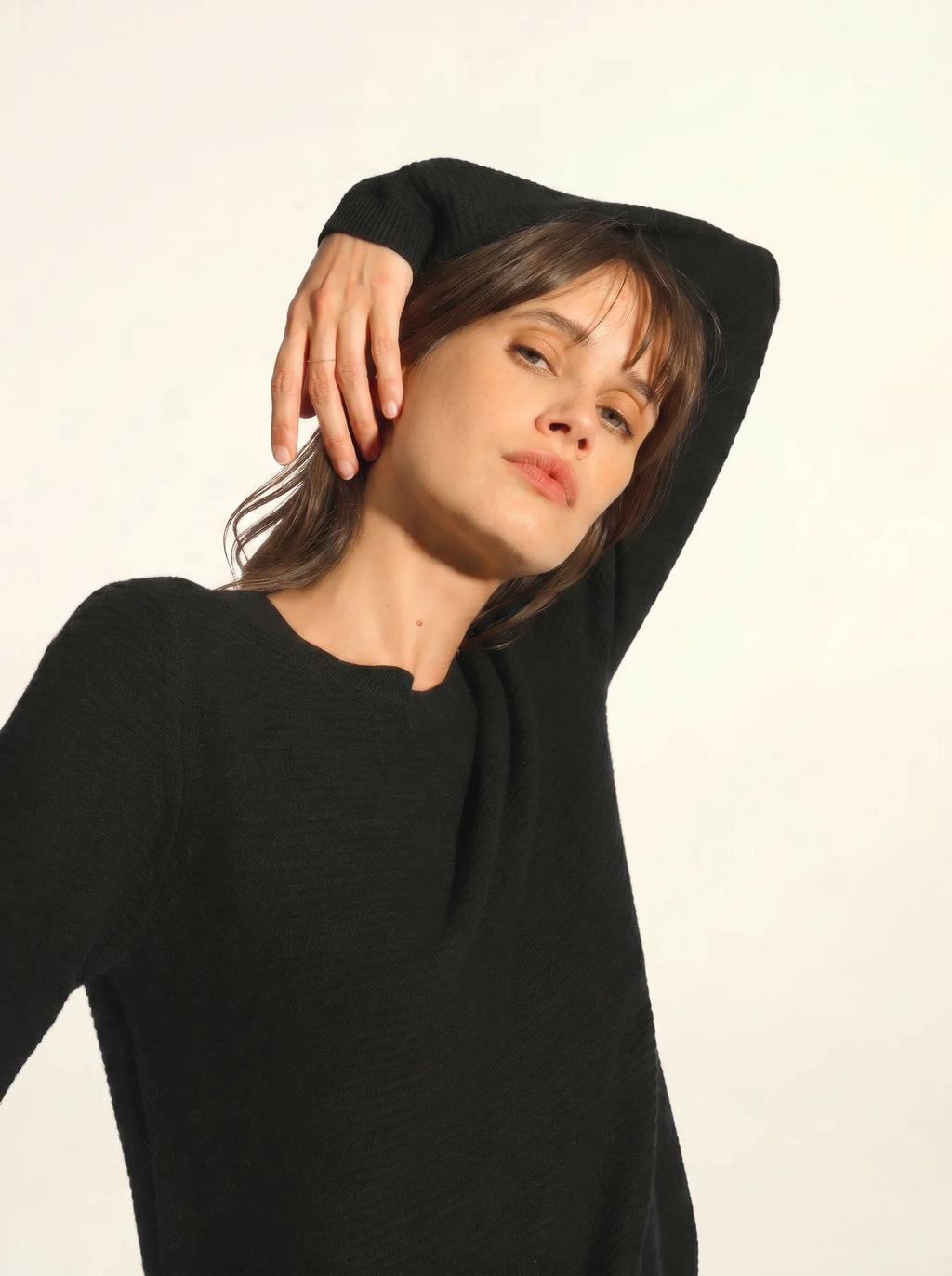 NETHY pullover u-boot-ausschnitt schwarz