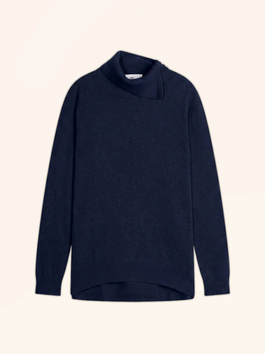 DUNDEE pullover rollkragen geknöpft marineblau