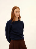 JOSPE pullover rundhalsausschnitt marineblau