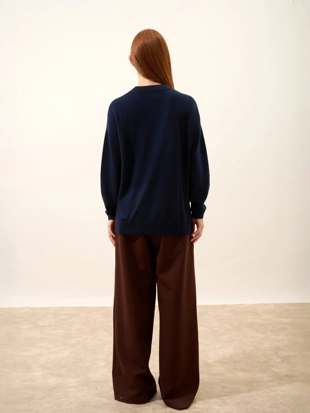 JOSPE pullover rundhalsausschnitt marineblau