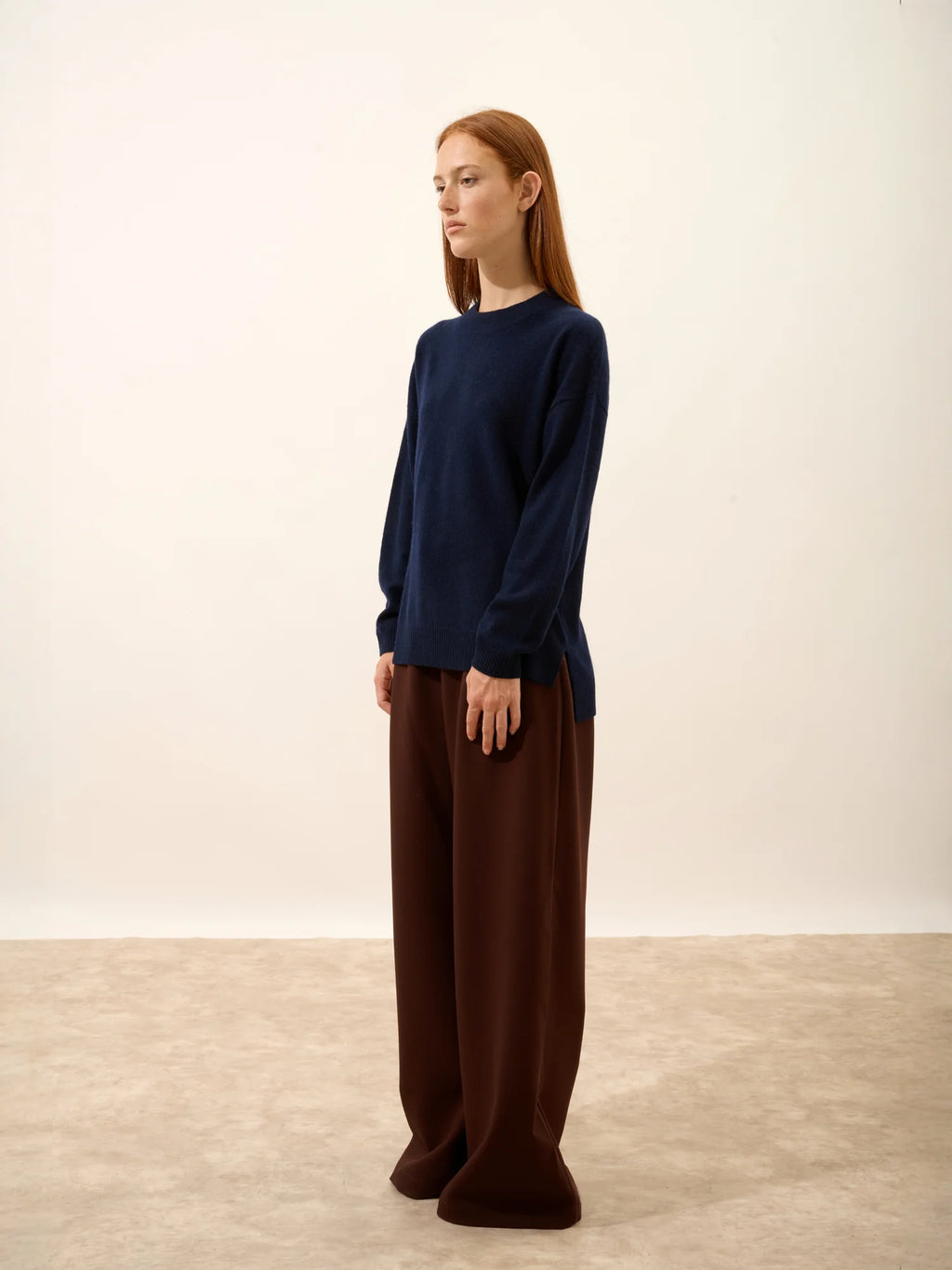 JOSPE pullover rundhalsausschnitt marineblau