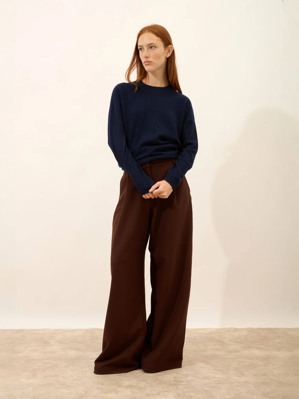 JOSPE pullover rundhalsausschnitt marineblau
