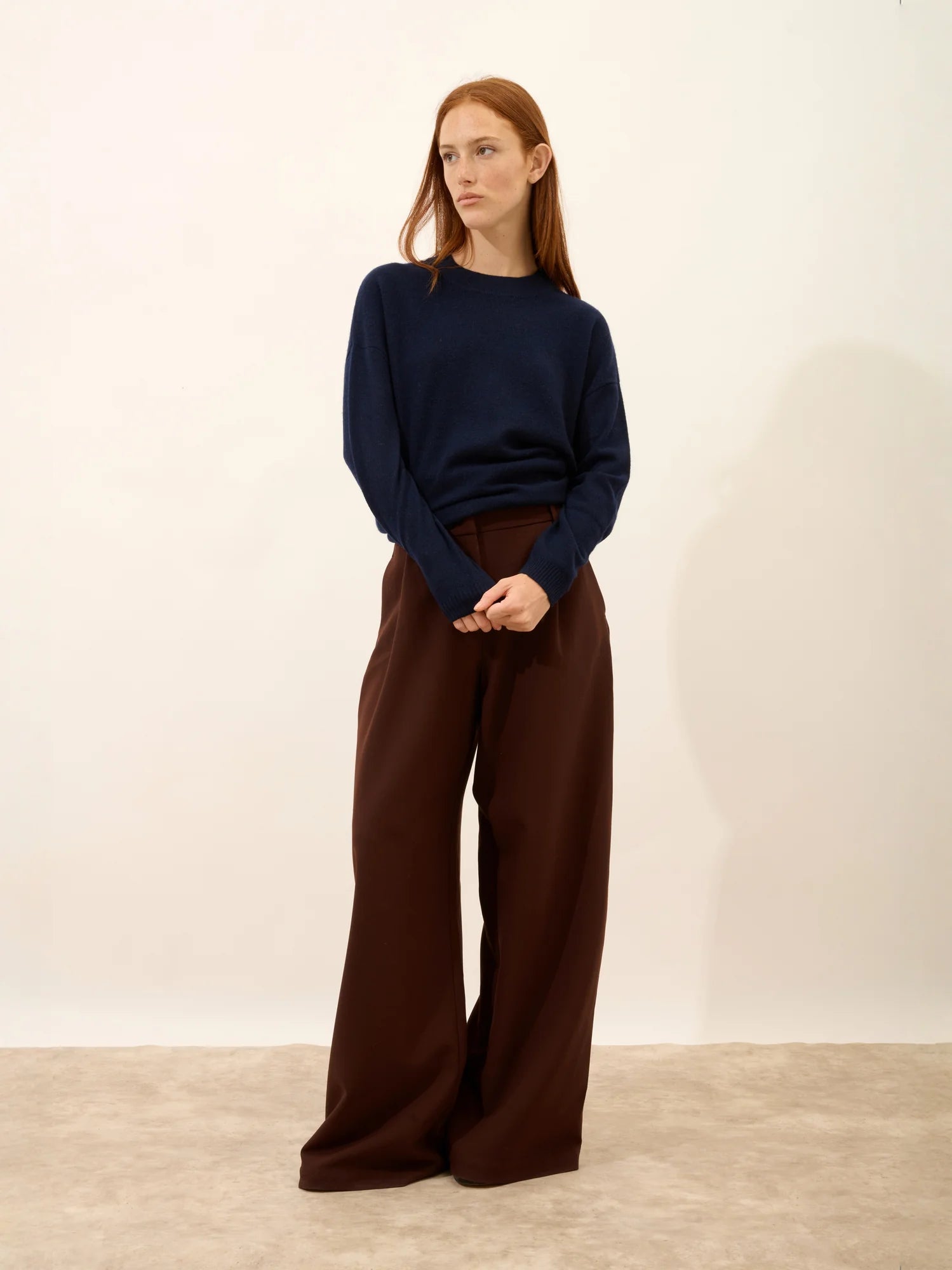 JOSPE pullover rundhalsausschnitt marineblau