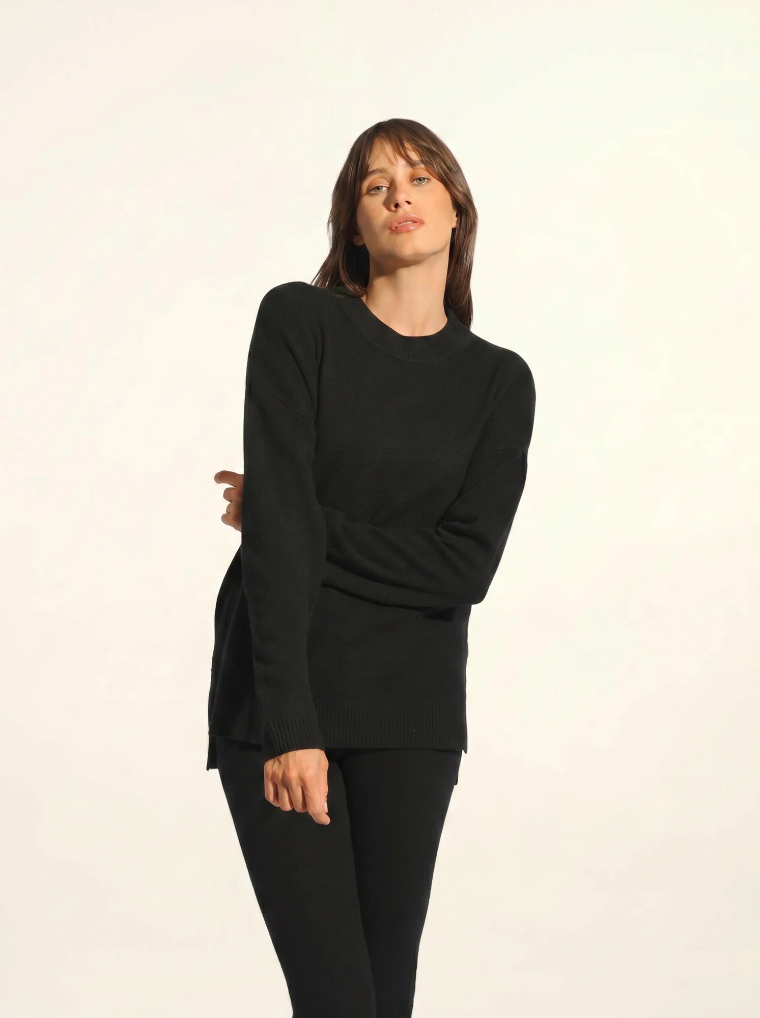 JOSPE pullover rundhalsausschnitt schwarz