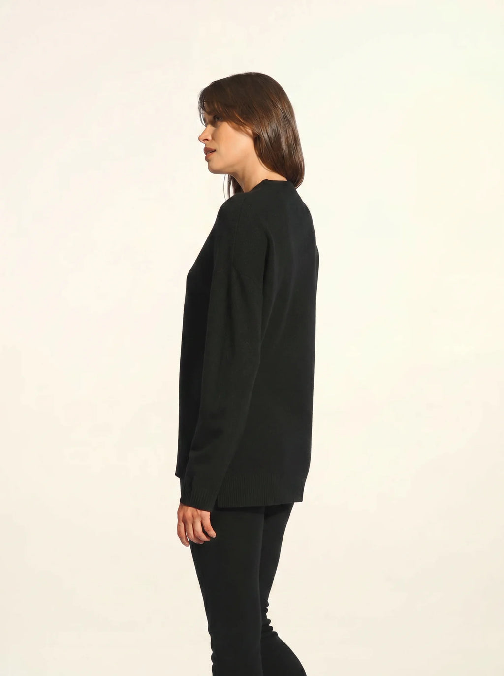 JOSPE pullover rundhalsausschnitt schwarz