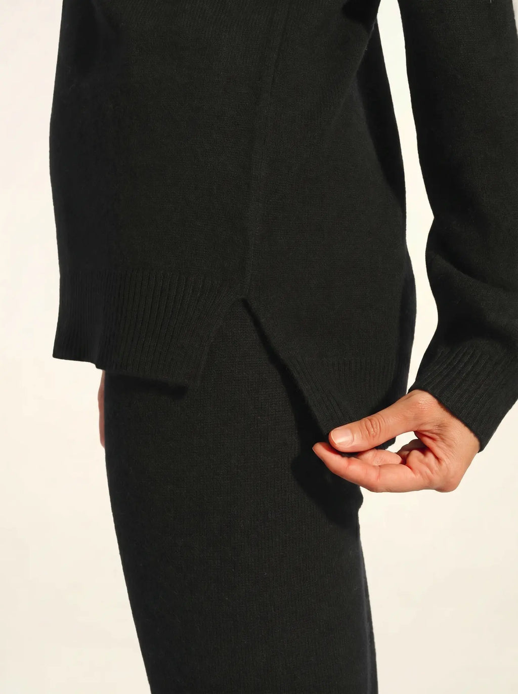 JOSPE pullover rundhalsausschnitt schwarz