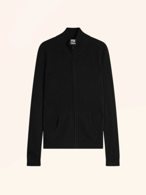 AYR gilet zippé col montant noir