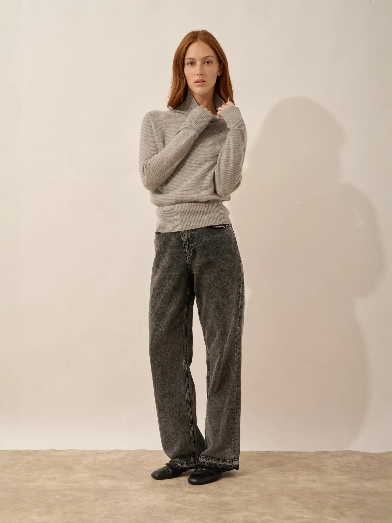 UDNY pullover rollkragen wolke meliert