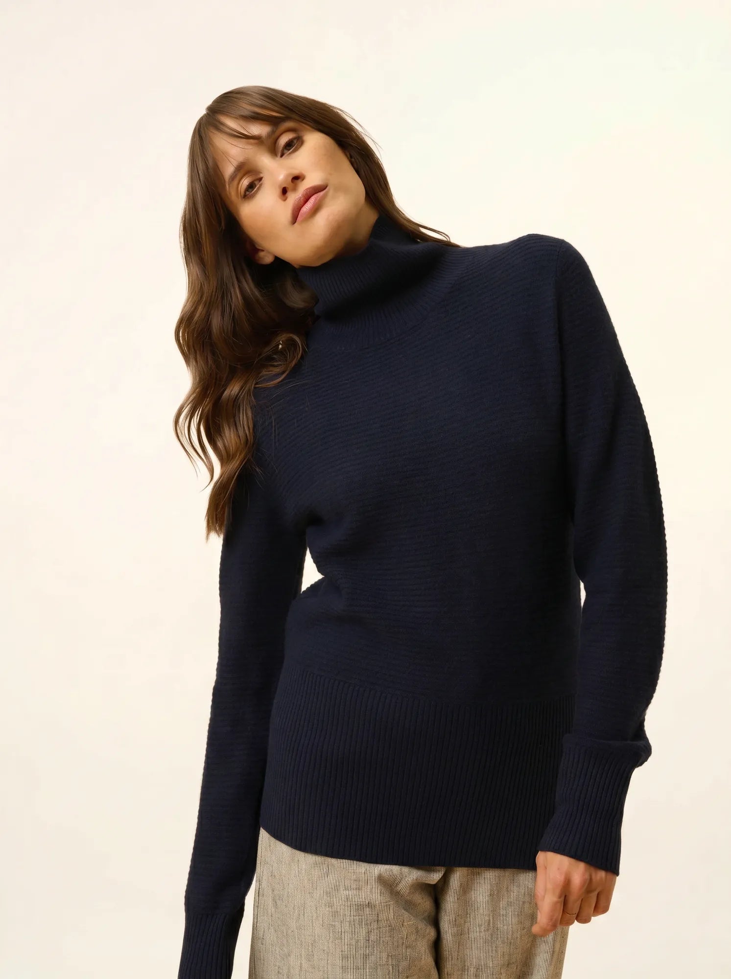 UDNY pullover rollkragen marineblau