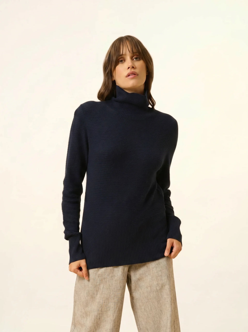 UDNY pullover rollkragen marineblau