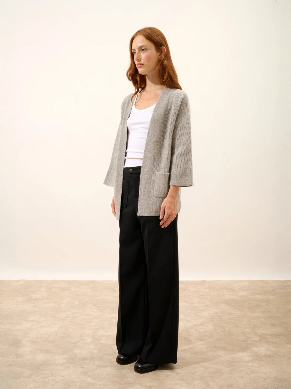 ABOYNE jacke kimono 4-fädig wolke meliert