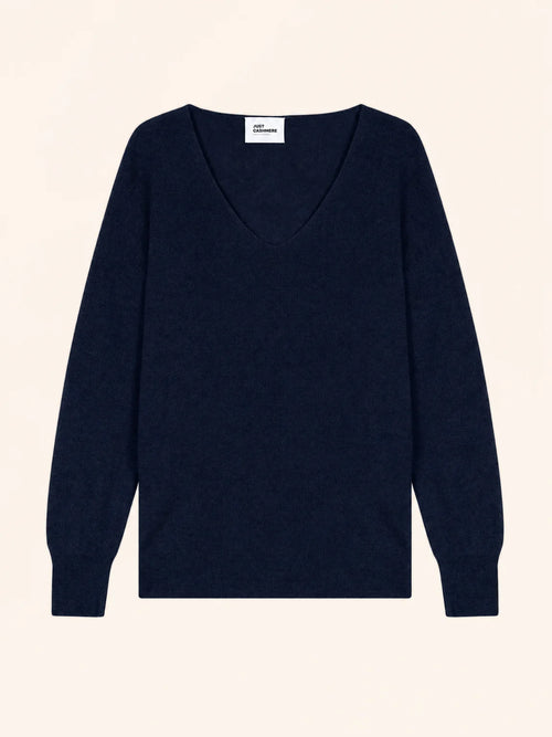 BIRSE pull col V bleu marine