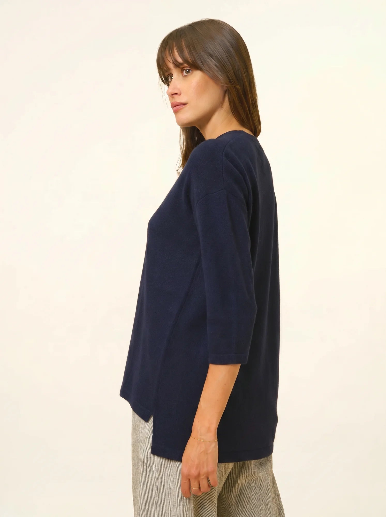 CLATTIE pullover rundhalsausschnitt marineblau