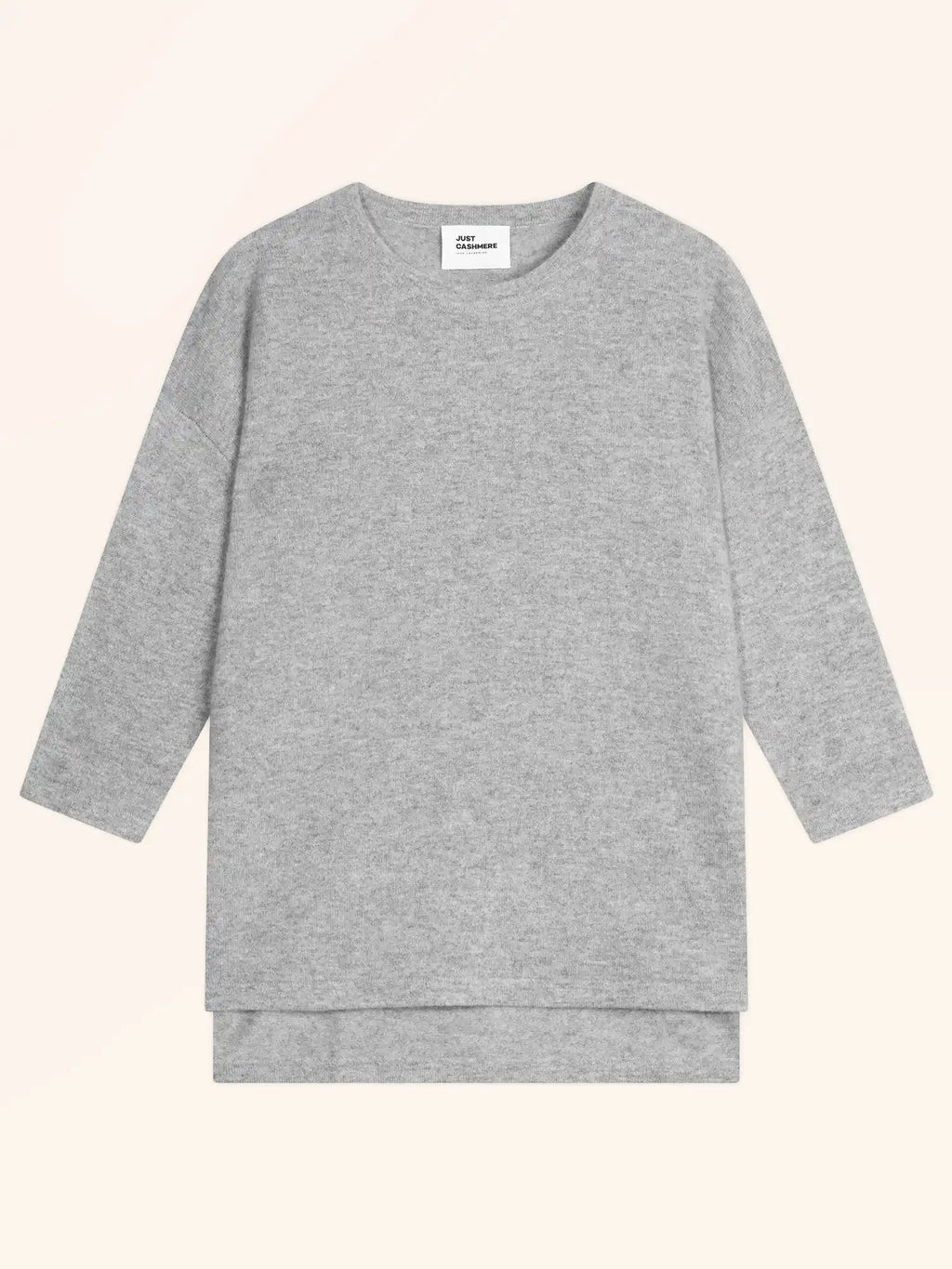CLATTIE pullover rundhalsausschnitt wolke meliert