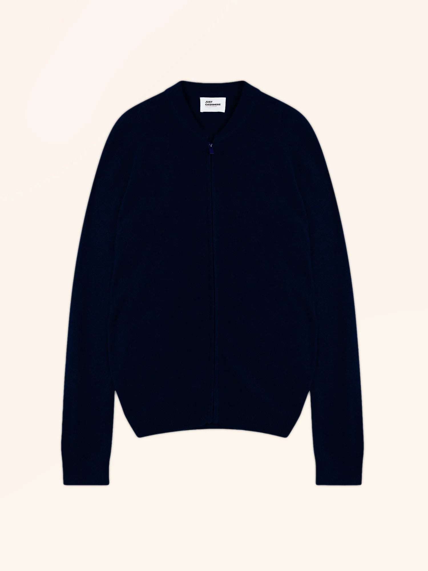 POLNOON gilet zippé col mao bleu marine