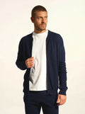 POLNOON weste mit reissverschluss col mao marineblau