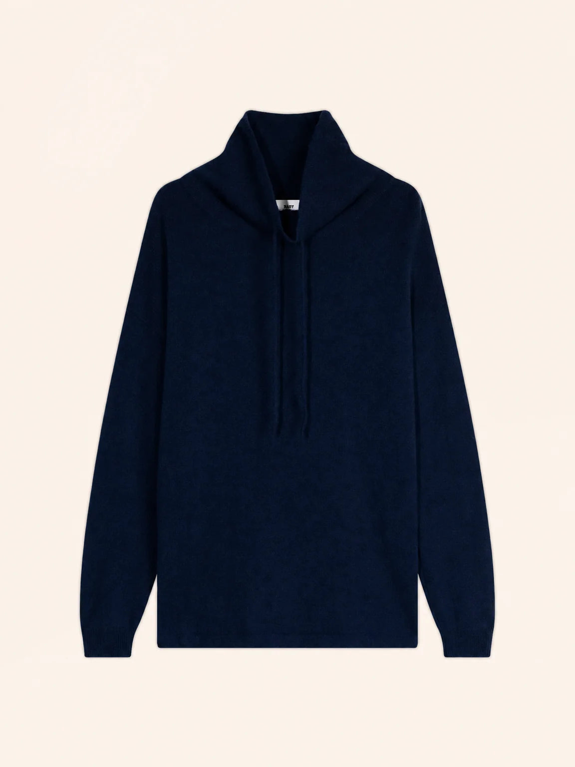 MELROSE pullover stehkragen kordelzug seitenschlitze marineblau