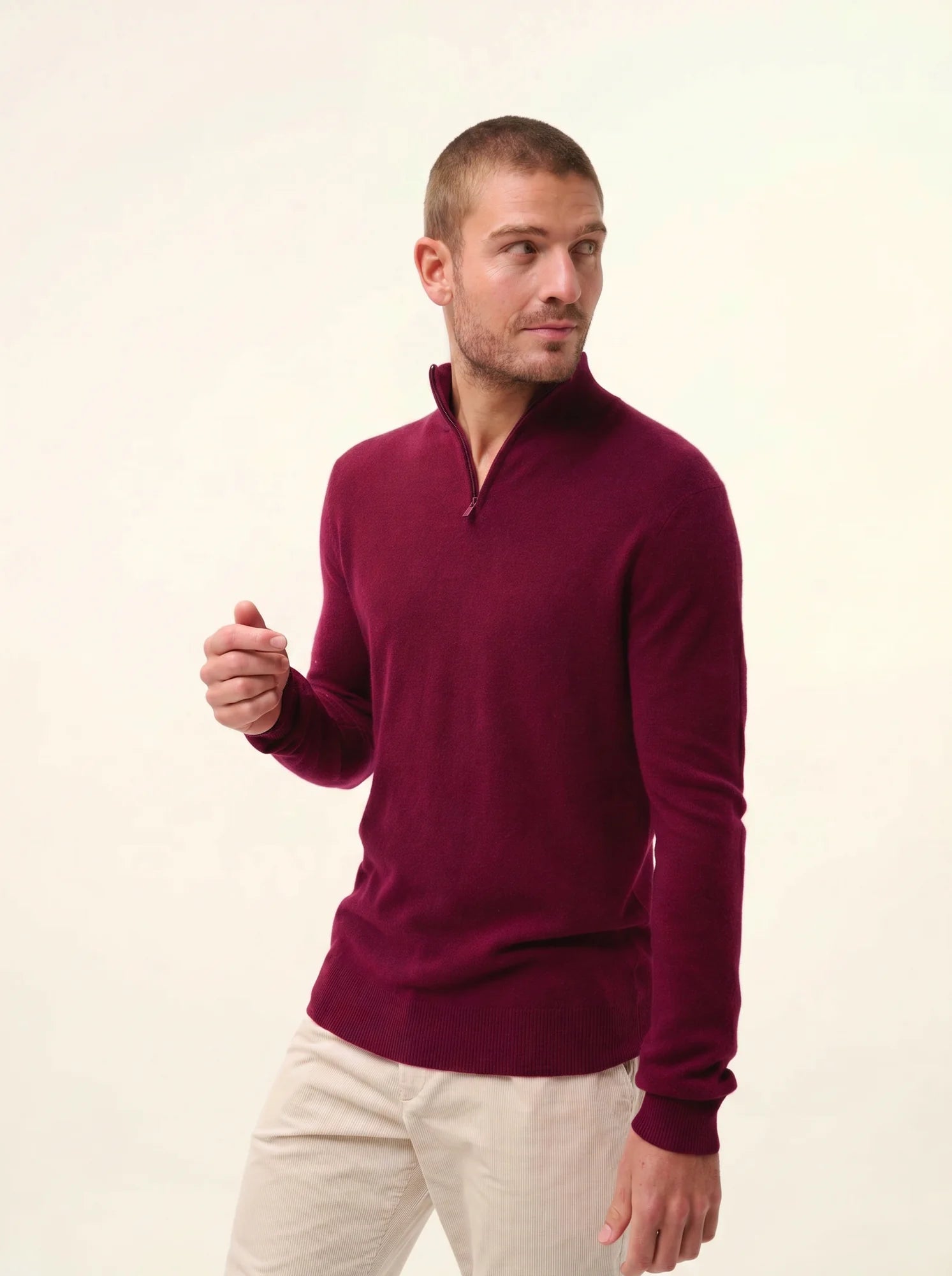 BRADLEY pull camionneur bordeaux
