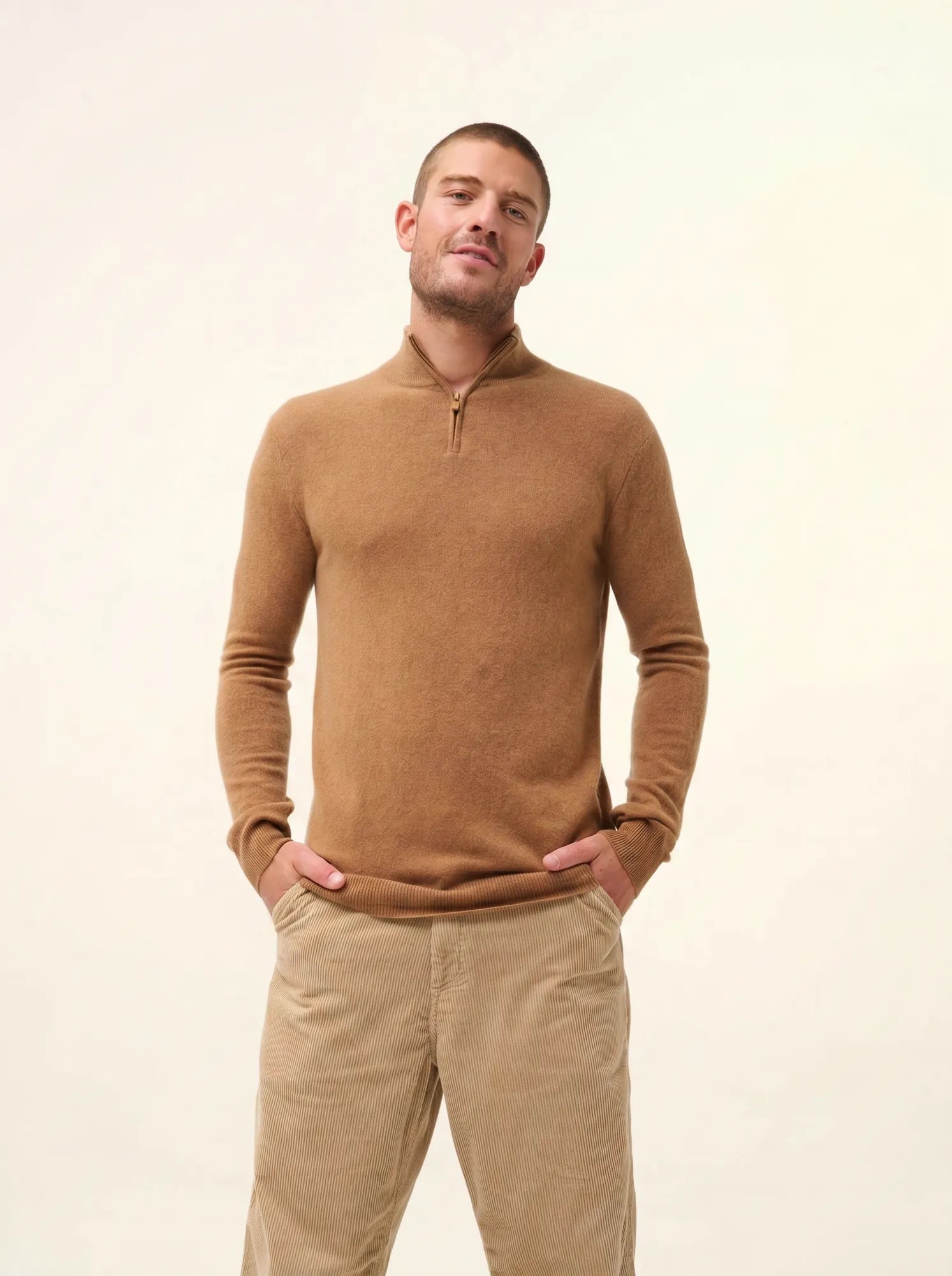BRADLEY pullover dockermütze noisette