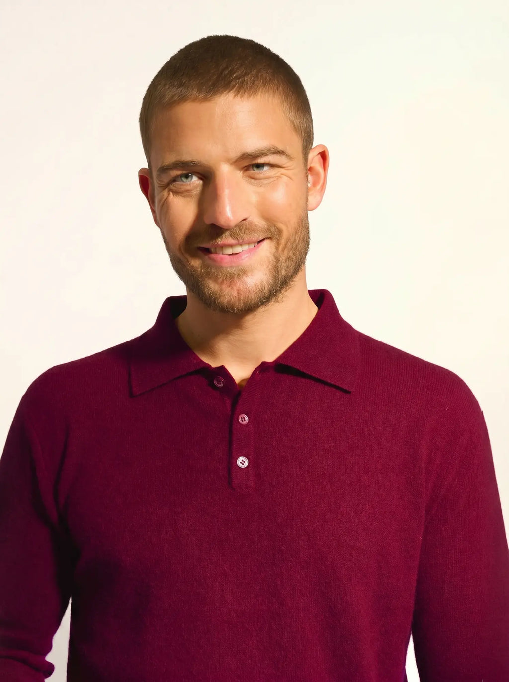DOUGLAS poloshirt langarm bordeaux