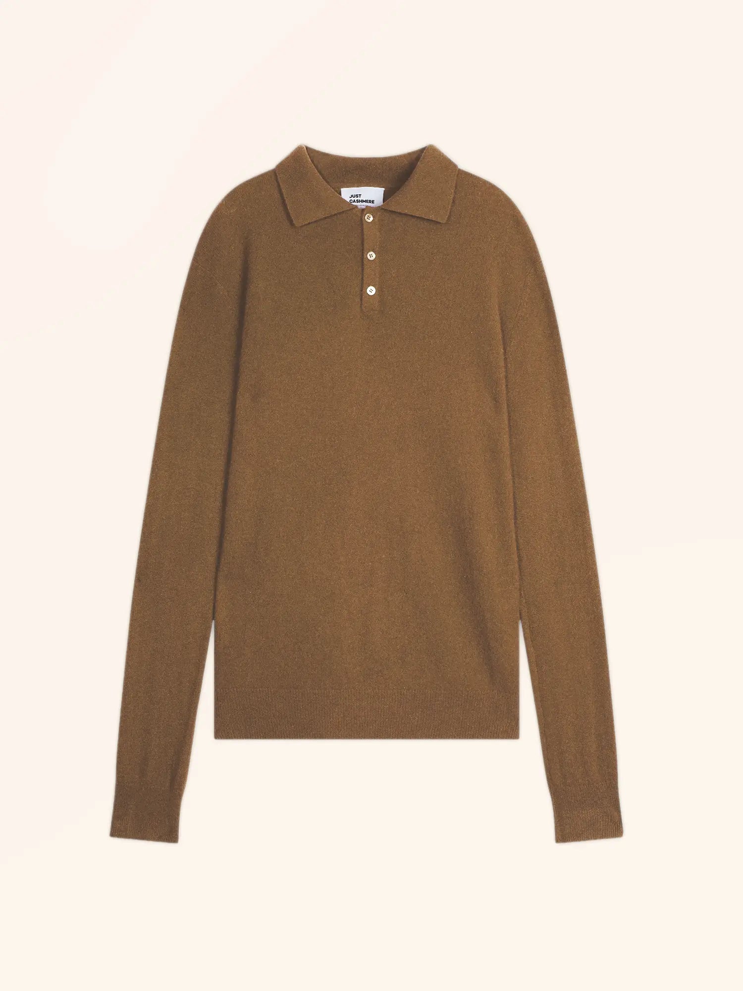 DOUGLAS poloshirt langarm noisette