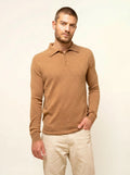DOUGLAS poloshirt langarm noisette