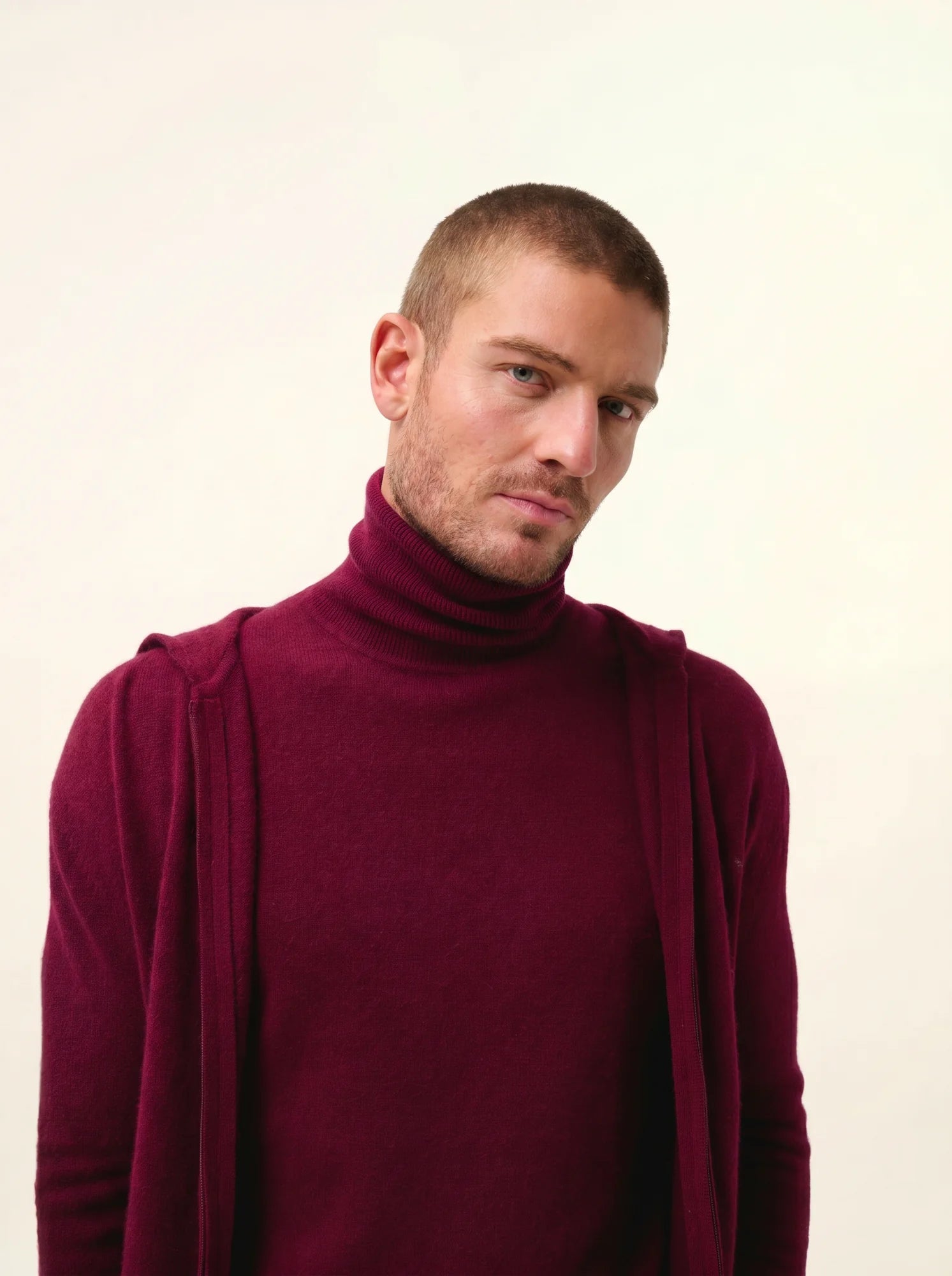 ELLIOT weste mit reissverschluss mit kapuze bordeaux