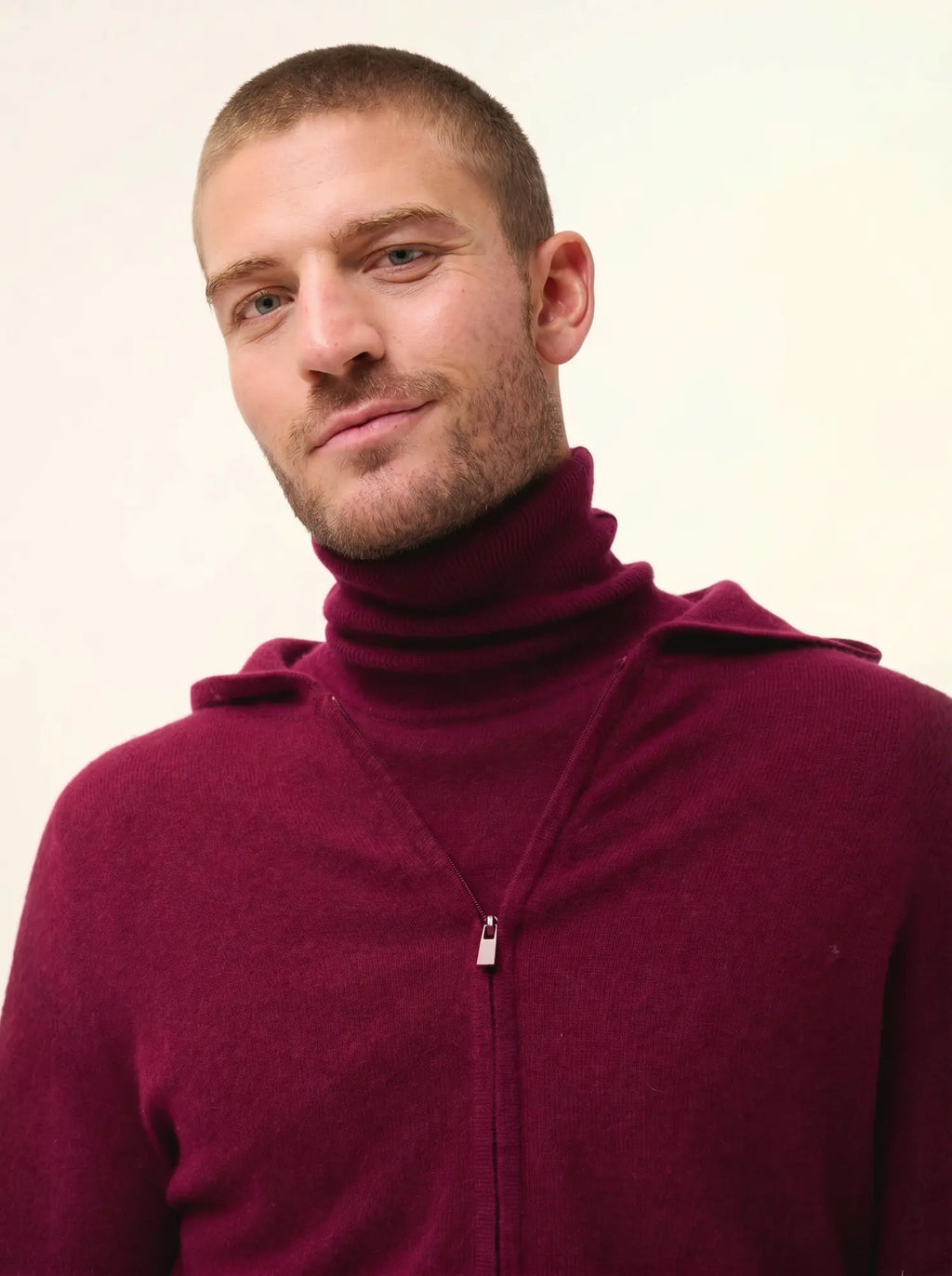 ELLIOT weste mit reissverschluss mit kapuze bordeaux