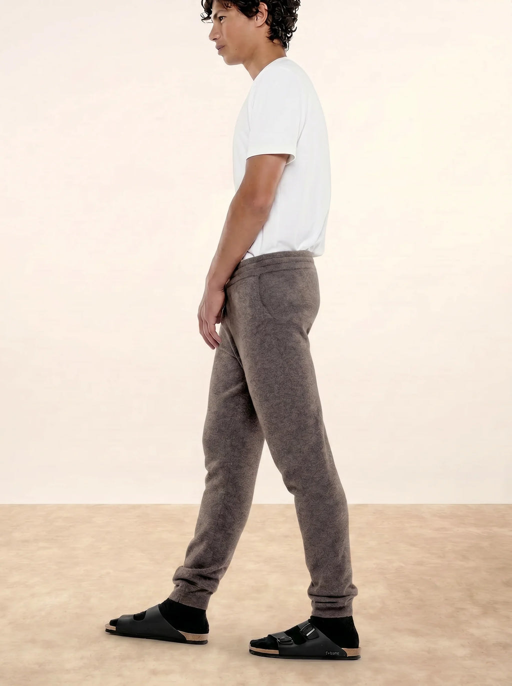 GARETH jogginghose taupe meliert
