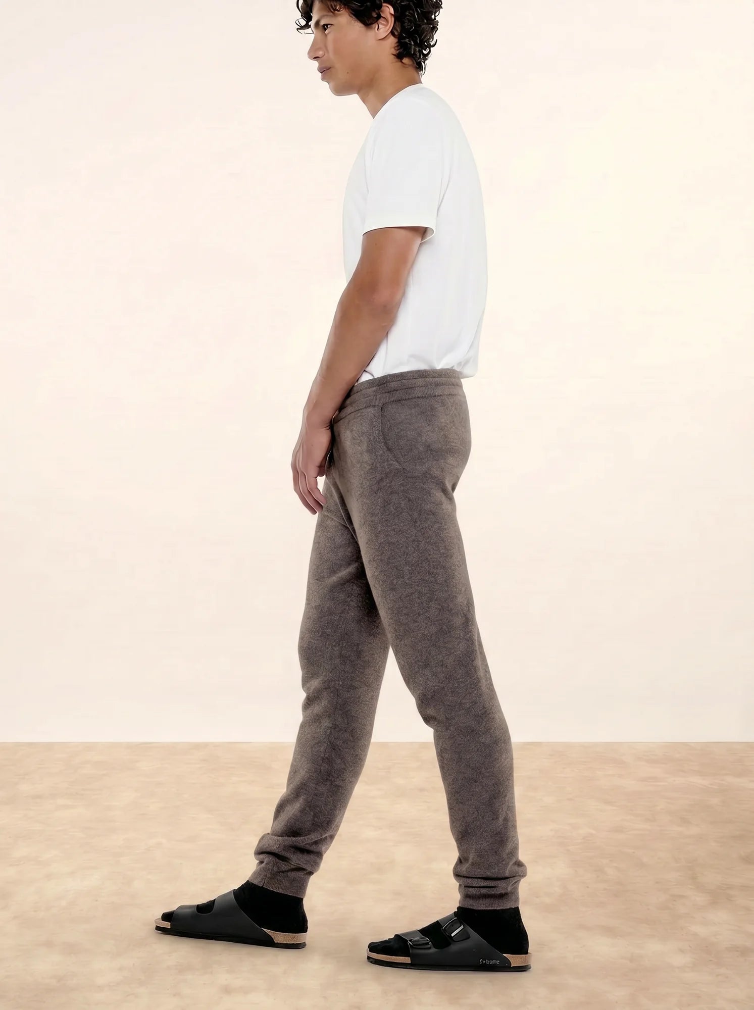 GARETH jogginghose taupe meliert