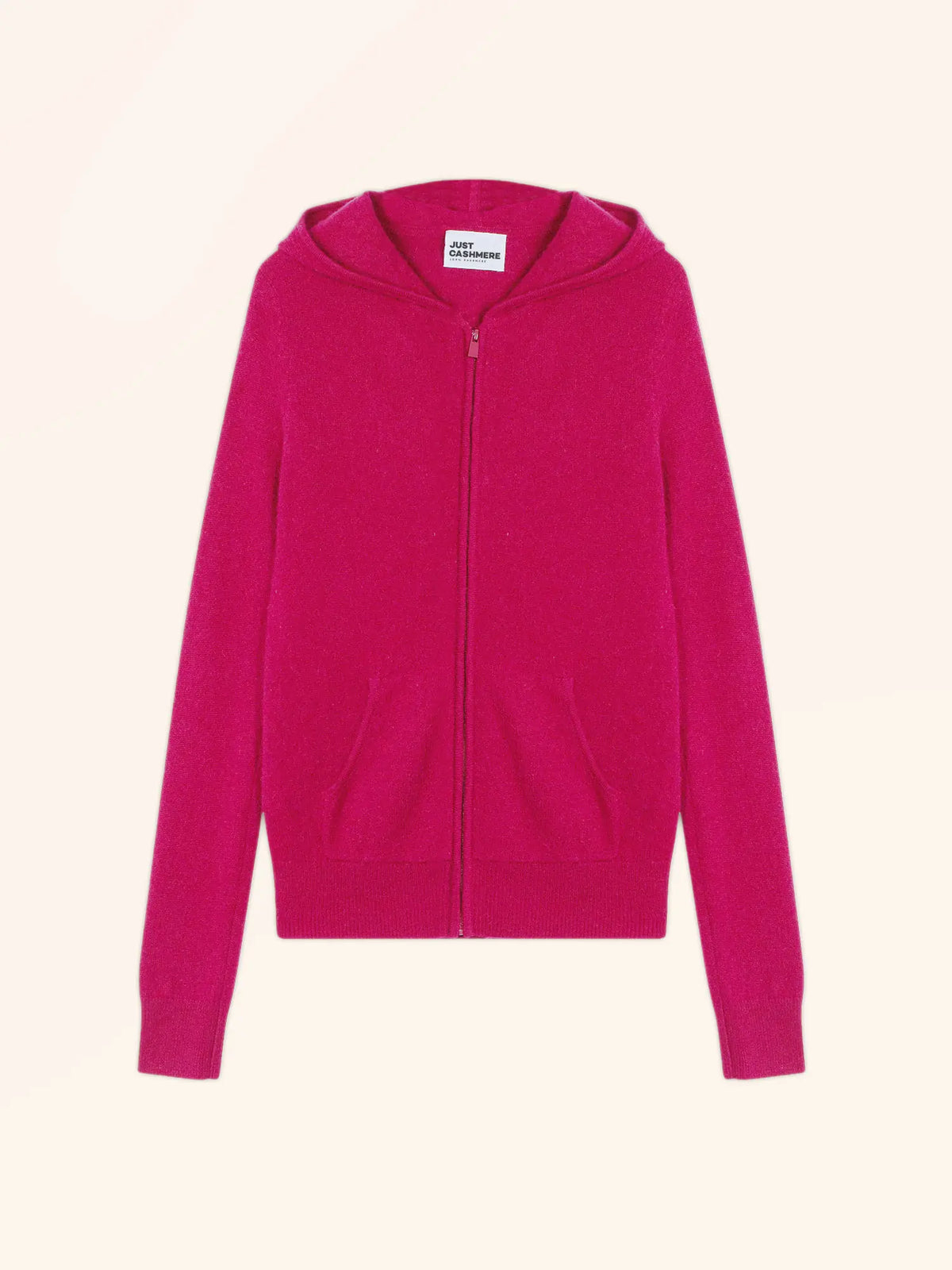 DEBBIE Vest Zipped Hooded Fuchsia