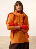 YANN handschuhe 4-fädig orange