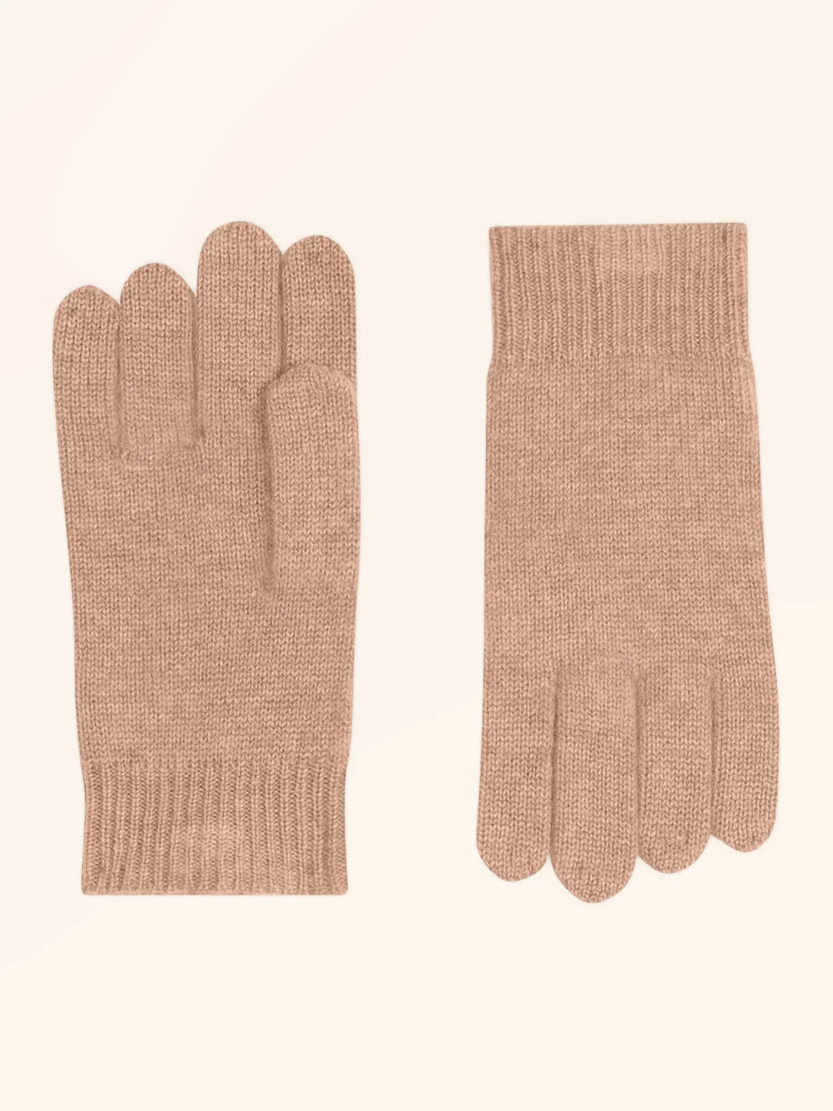 YANN gants 4 fils camel chiné
