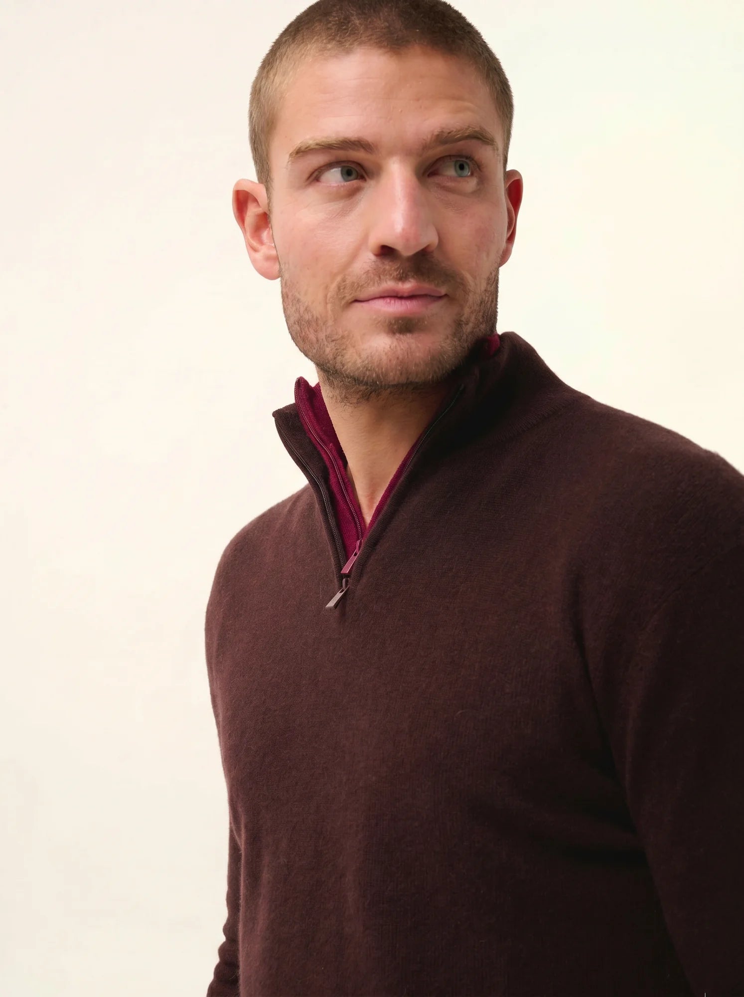 BRADLEY pullover dockermütze choco