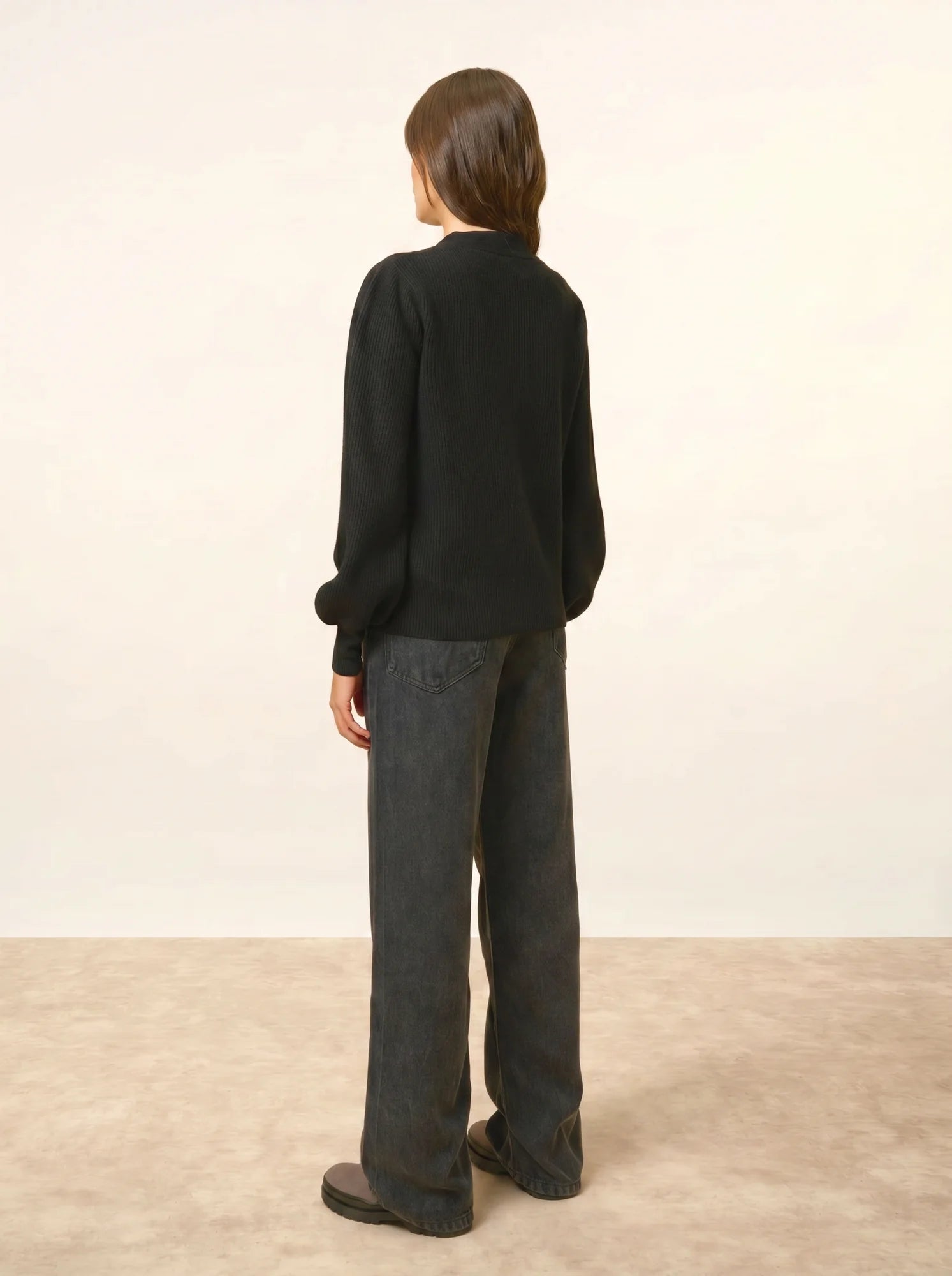NOTY pullover col lavallière schwarz