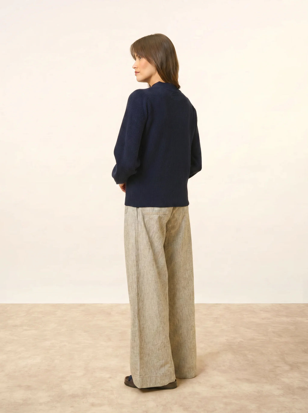 NOTY pullover col lavallière marineblau