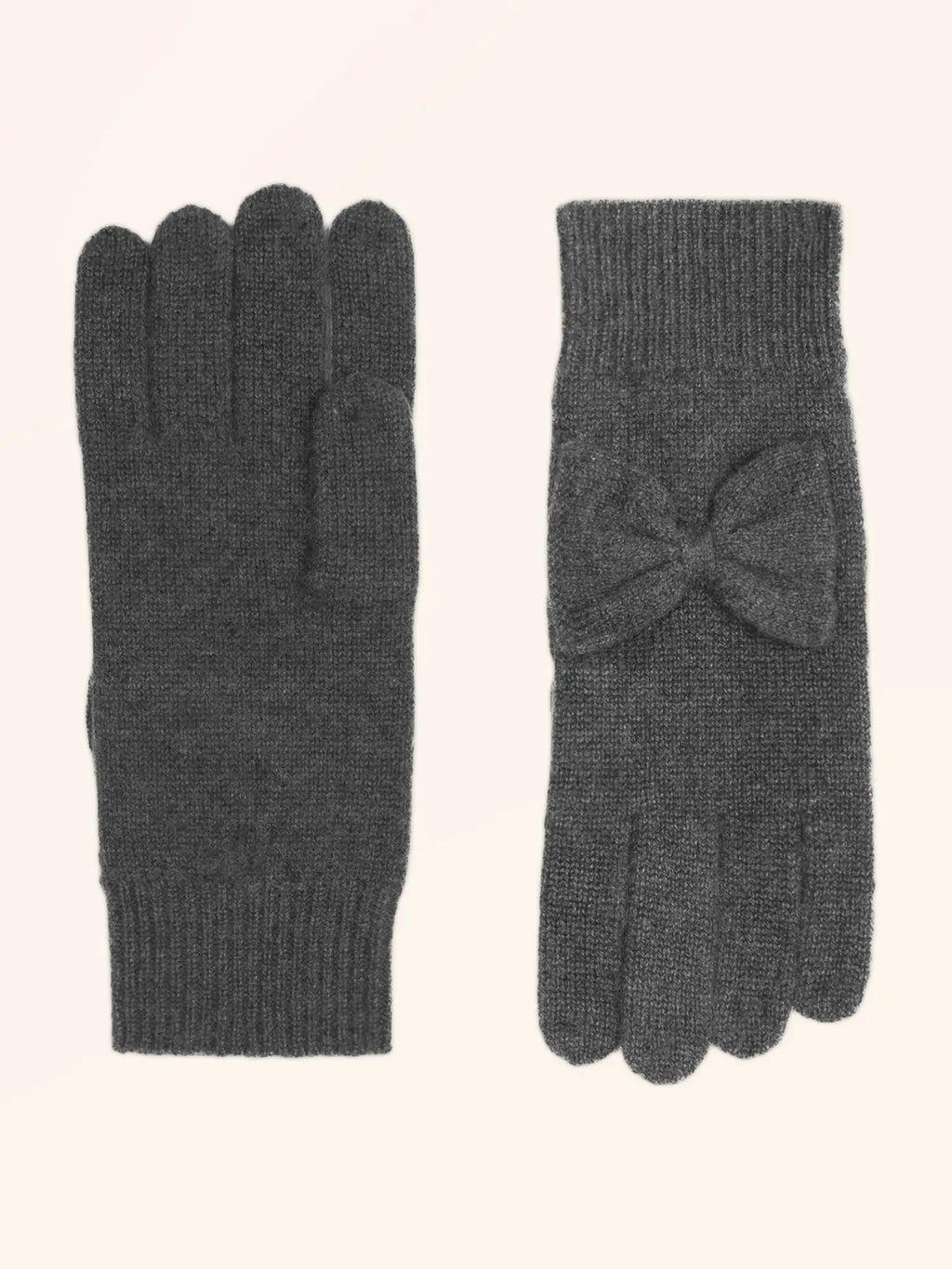 LUCY handschuhe 4-fädig anthrazit meliert