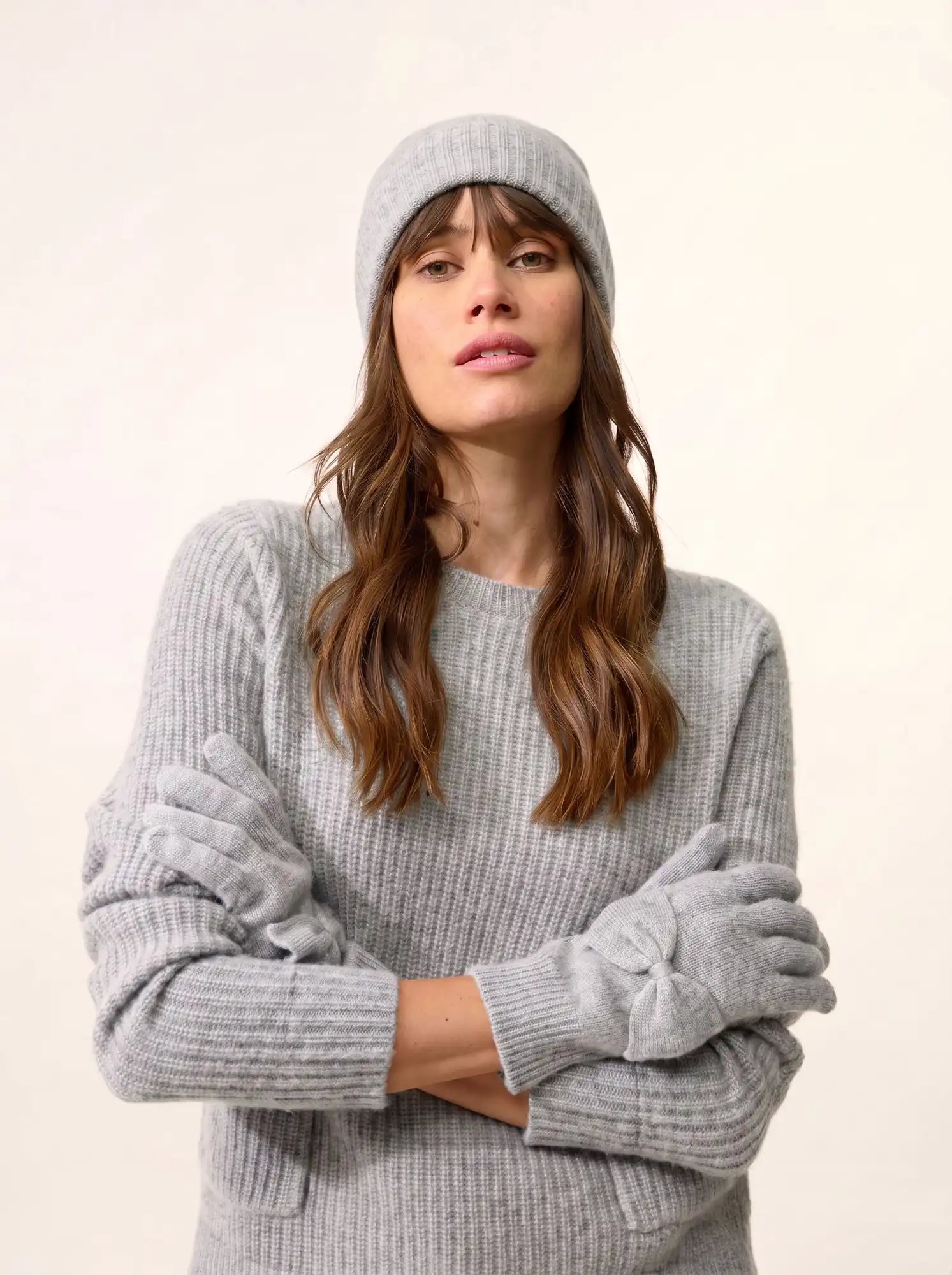LUCY handschuhe 4-fädig wolke meliert