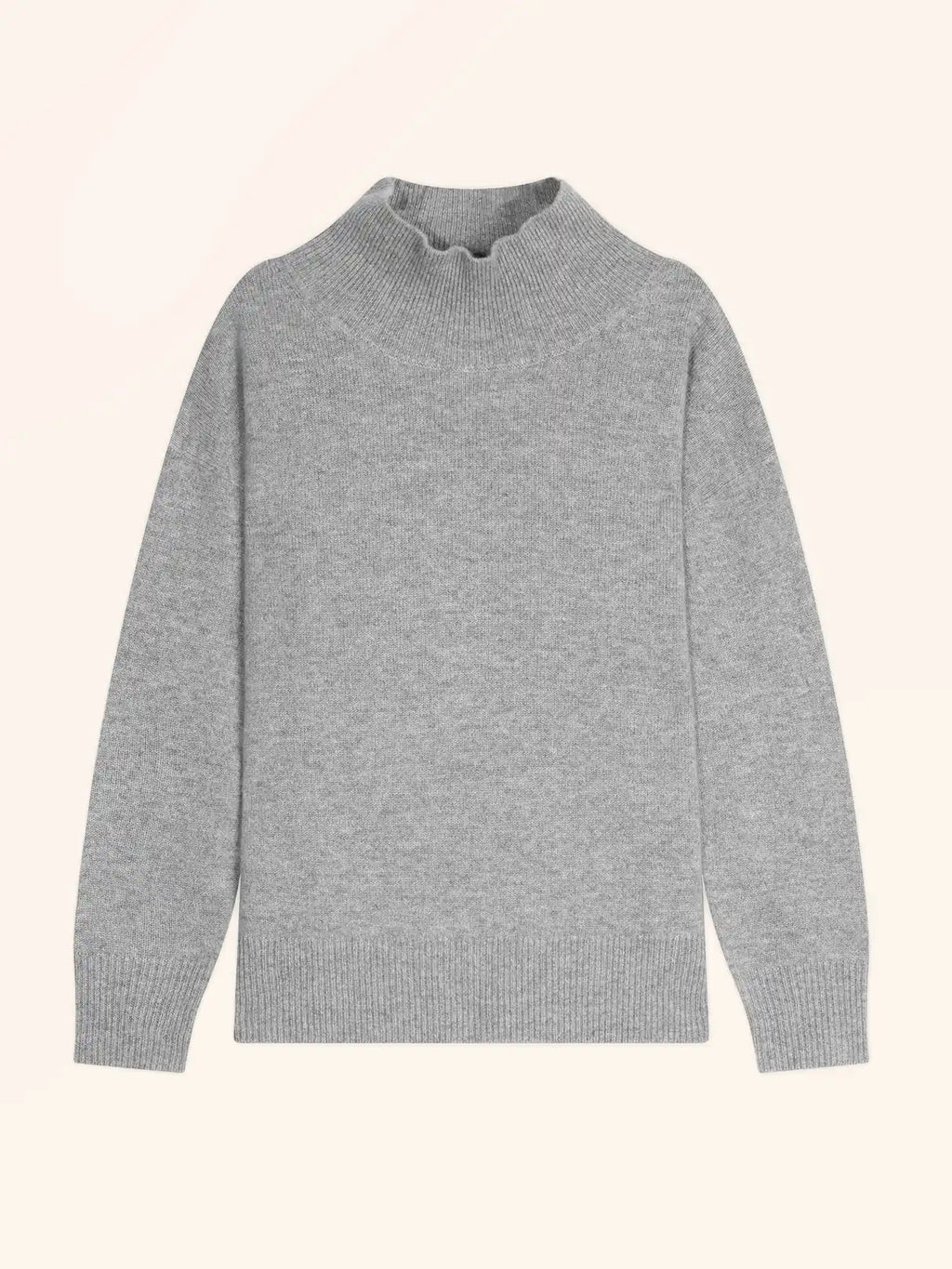 ROMY pull col montant 4 fils nuage chiné