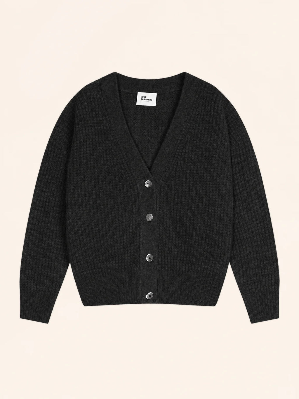 CLARA strickjacke v-ausschnitt 6-fädig schwarz