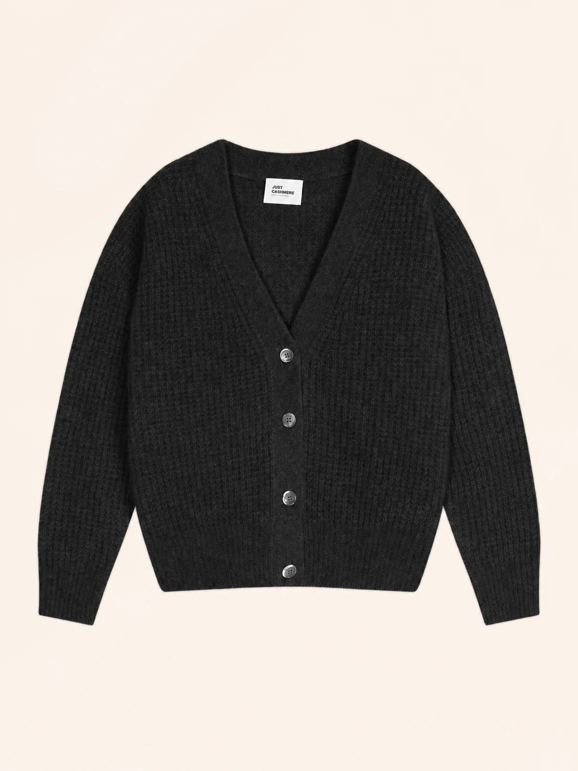 CLARA strickjacke v-ausschnitt 6-fädig schwarz