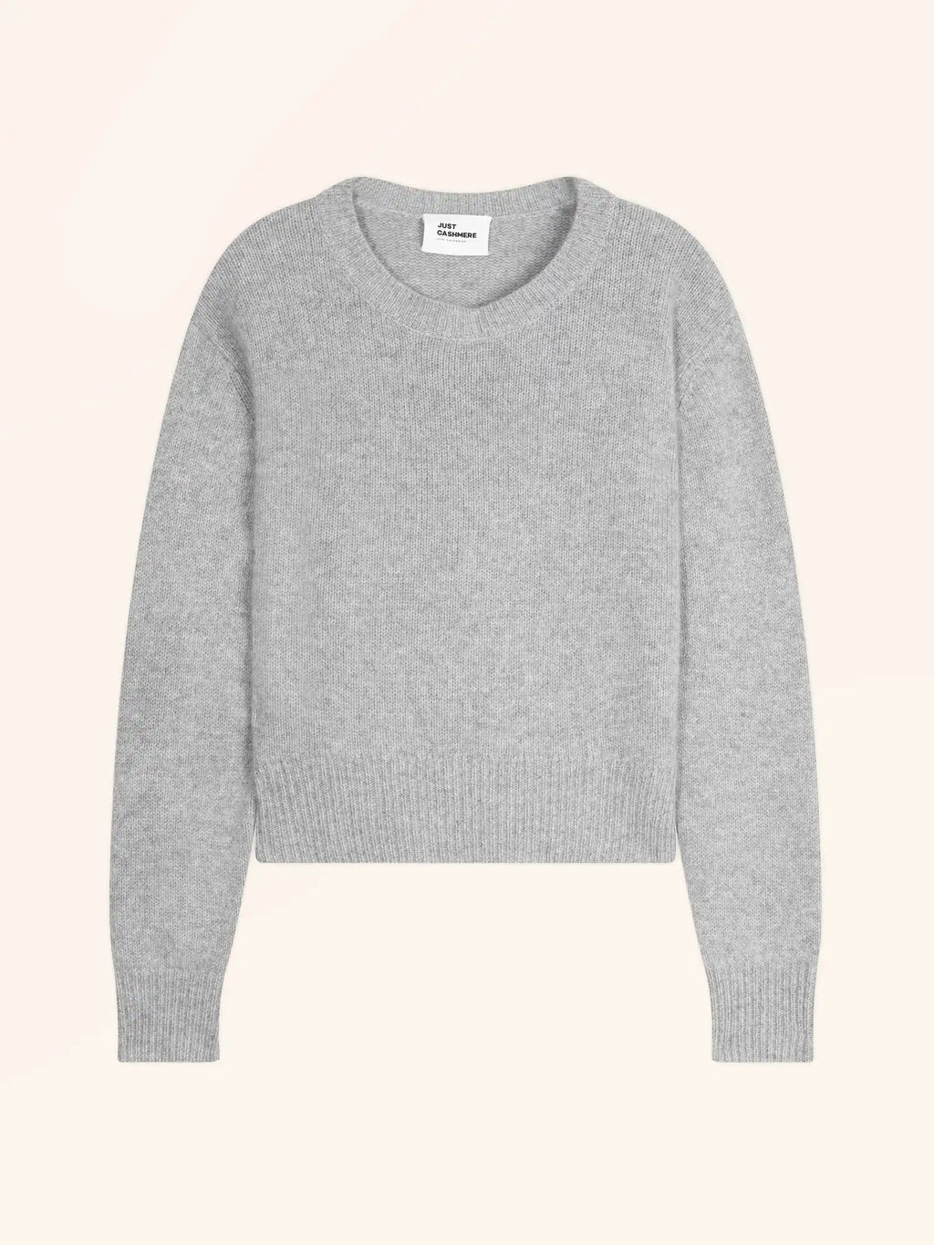 MARGAUX pullover rundhalsausschnitt 6-fädig wolke meliert