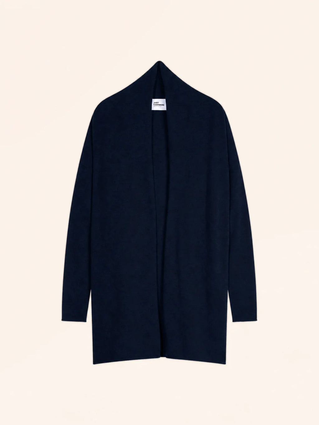 MADDIE jacke lang offen schalkragen marineblau
