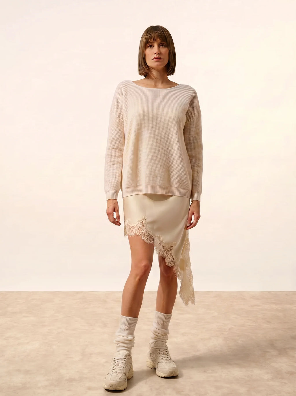 ARIANA pullover u-boot-ausschnitt schnee