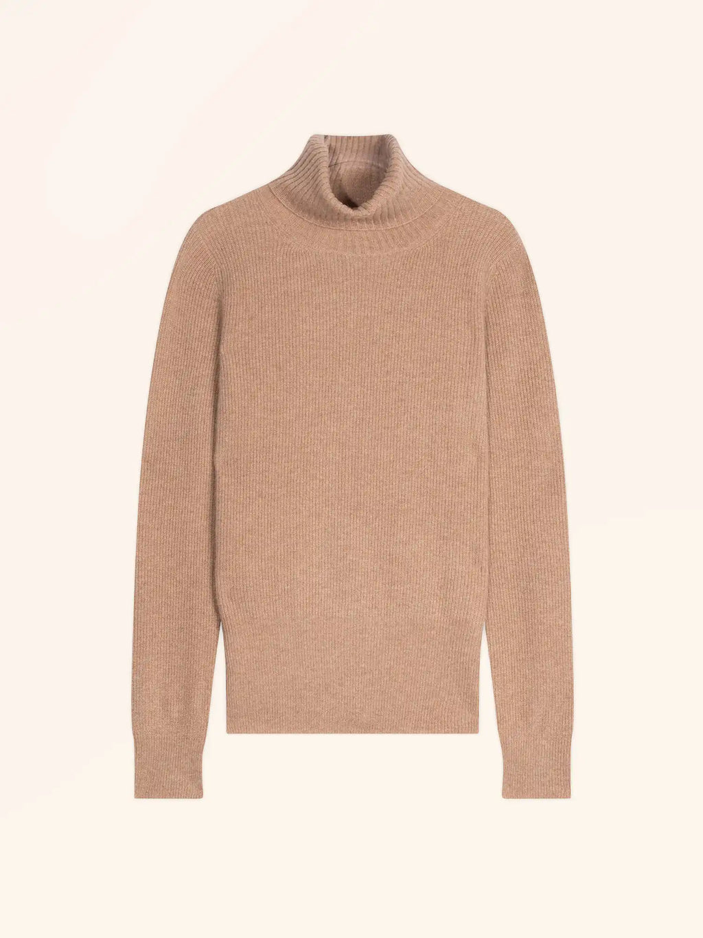 BILL pull col roulé camel chiné